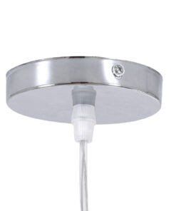 GloboStar® MANILA 01714 Μοντέρνο Κρεμαστό Φωτιστικό Οροφής Μονόφωτο 1 x E27 Μπεζ Μπαμπού Καμπάνα Φ45 x Υ60cm