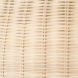 GloboStar® LUCIA 01726 Μοντέρνο Κρεμαστό Φωτιστικό Οροφής Μονόφωτο 1 x E27 Μπεζ Μπαμπού Καμπάνα Φ60 x Υ60cm