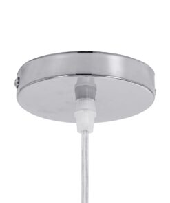 GloboStar® MINORCA 01729 Μοντέρνο Κρεμαστό Φωτιστικό Οροφής Μονόφωτο 1 x E27 Μπεζ Μπαμπού Καμπάνα Φ30 x Υ18cm