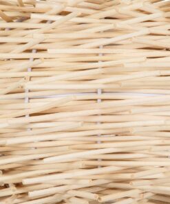 GloboStar® MINORCA 01731 Μοντέρνο Κρεμαστό Φωτιστικό Οροφής Μονόφωτο 1 x E27 Μπεζ Μπαμπού Καμπάνα Φ60 x Υ35cm