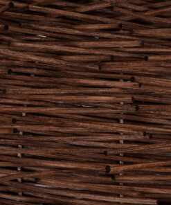 GloboStar® MINORCA 01734 Μοντέρνο Κρεμαστό Φωτιστικό Οροφής Μονόφωτο 1 x E27 Καφέ Μπαμπού Καμπάνα Φ60 x Υ35cm