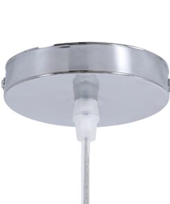 GloboStar® BORA-BORA 01735 Μοντέρνο Κρεμαστό Φωτιστικό Οροφής Μονόφωτο 1 x E27 Μπεζ Μπαμπού Καμπάνα Φ42 x Υ44cm