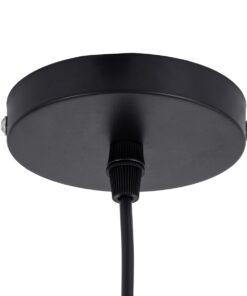 GloboStar® BORA-BORA 01736 Μοντέρνο Κρεμαστό Φωτιστικό Οροφής Μονόφωτο 1 x E27 Καφέ Μπαμπού Καμπάνα Φ42 x Υ44cm