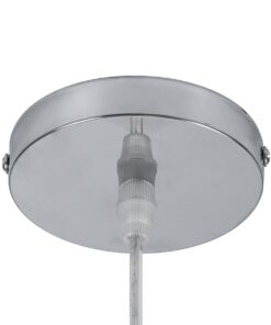 GloboStar® ARCHIPELAGO 01749 Μοντέρνο Κρεμαστό Φωτιστικό Οροφής Μονόφωτο 1 x E27 Μπεζ Μπαμπού Πλέγμα Φ40 x Υ63cm