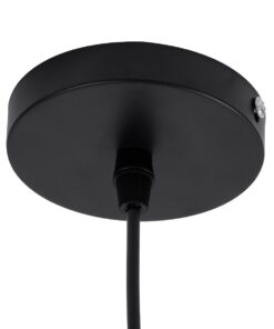 GloboStar® ARCHIPELAGO 01750 Μοντέρνο Κρεμαστό Φωτιστικό Οροφής Μονόφωτο 1 x E27 Καφέ Μπαμπού Πλέγμα Φ40 x Υ63cm