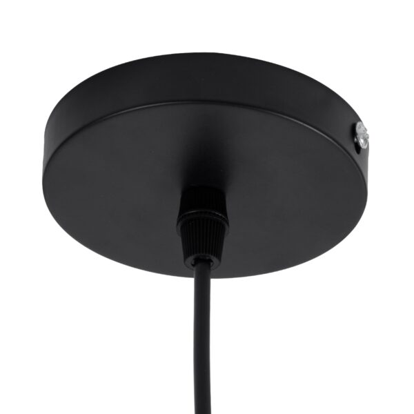 GloboStar® ARCHIPELAGO 01750 Μοντέρνο Κρεμαστό Φωτιστικό Οροφής Μονόφωτο 1 x E27 Καφέ Μπαμπού Πλέγμα Φ40 x Υ63cm