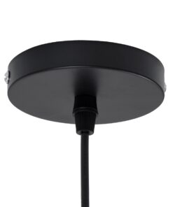 GloboStar® ALOHA 01752 Μοντέρνο Κρεμαστό Φωτιστικό Οροφής Μονόφωτο 1 x E27 Καφέ Σχοινί Καμπάνα Φ43 x Υ46cm