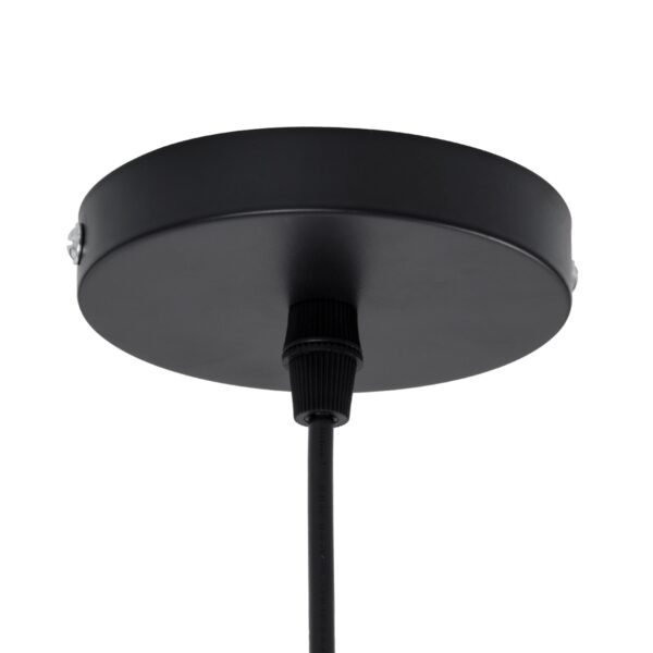 GloboStar® ALOHA 01752 Μοντέρνο Κρεμαστό Φωτιστικό Οροφής Μονόφωτο 1 x E27 Καφέ Σχοινί Καμπάνα Φ43 x Υ46cm