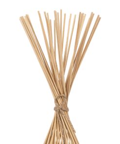 GloboStar® AZORES 01753 Μοντέρνο Φωτιστικό Δαπέδου Μονόφωτο 1 x E27 Μπεζ Μπαμπού Πλέγμα D30 x H90cm