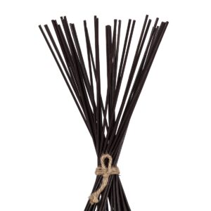 GloboStar® AZORES 01754 Μοντέρνο Φωτιστικό Δαπέδου Μονόφωτο 1 x E27 Καφέ Μπαμπού Πλέγμα D30 x H90cm