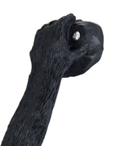 GloboStar® APES 01804 Μοντέρνο Φωτιστικό Τοίχου Απλίκα Μονόφωτο 1 x E27 Μαύρο Φιγούρα L34 x W31 x H61cm