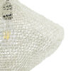GloboStar® KENTUCKY 01862 Vintage Κρεμαστό Φωτιστικό Οροφής Μονόφωτο 1 x E27 AC220-240V IP20 – Φ40 x Υ30cm – Μπεζ Εκρού Μεταλλικό Πλέγμα