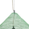 GloboStar® KENTUCKY 01866 Vintage Κρεμαστό Φωτιστικό Οροφής Μονόφωτο 1 x E27 AC220-240V IP20 – Φ60 x Υ50cm – Τιρκουάζ Μεταλλικό Πλέγμα