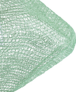 GloboStar® KENTUCKY 01866 Vintage Κρεμαστό Φωτιστικό Οροφής Μονόφωτο 1 x E27 AC220-240V IP20 – Φ60 x Υ50cm – Τιρκουάζ Μεταλλικό Πλέγμα