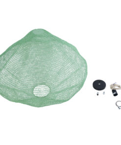 GloboStar® KENTUCKY 01870 Vintage Κρεμαστό Φωτιστικό Οροφής Μονόφωτο 1 x E27 AC220-240V IP20 – Φ90 x Υ70cm – Τιρκουάζ Μεταλλικό Πλέγμα