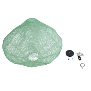 GloboStar® KENTUCKY 01870 Vintage Κρεμαστό Φωτιστικό Οροφής Μονόφωτο 1 x E27 AC220-240V IP20 – Φ90 x Υ70cm – Τιρκουάζ Μεταλλικό Πλέγμα