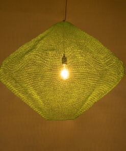 GloboStar® KENTUCKY 01870 Vintage Κρεμαστό Φωτιστικό Οροφής Μονόφωτο 1 x E27 AC220-240V IP20 – Φ90 x Υ70cm – Τιρκουάζ Μεταλλικό Πλέγμα