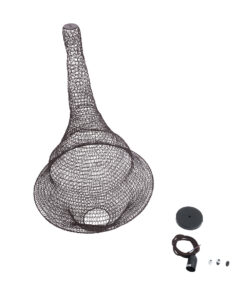 GloboStar® KENTUCKY 01875 Vintage Κρεμαστό Φωτιστικό Οροφής Μονόφωτο 1 x E27 AC220-240V IP20 – Φ50 x Υ90cm – Σκούρο Καφέ Μεταλλικό Πλέγμα