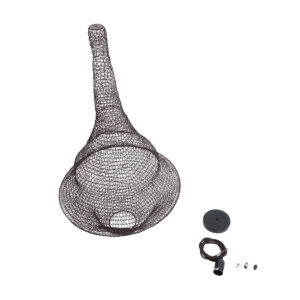 GloboStar® KENTUCKY 01875 Vintage Κρεμαστό Φωτιστικό Οροφής Μονόφωτο 1 x E27 AC220-240V IP20 – Φ50 x Υ90cm – Σκούρο Καφέ Μεταλλικό Πλέγμα