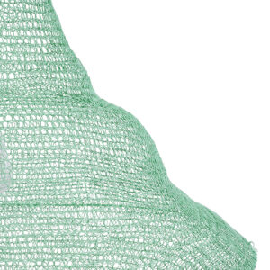 GloboStar® KENTUCKY 01879 Vintage Κρεμαστό Φωτιστικό Οροφής Μονόφωτο 1 x E27 AC220-240V IP20 – Φ80 x Υ140cm – Τιρκουάζ Μεταλλικό Πλέγμα