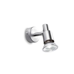 IDEAL LUX Απλίκα Τοίχου SLEM 1xGU10 Νίκελ Χρώματος – 018829
