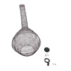 GloboStar® KENTUCKY 01884 Vintage Κρεμαστό Φωτιστικό Οροφής Μονόφωτο 1 x E27 AC220-240V IP20 – Φ60 x Υ90cm – Σκούρο Καφέ Μεταλλικό Πλέγμα