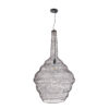 GloboStar® KENTUCKY 01884 Vintage Κρεμαστό Φωτιστικό Οροφής Μονόφωτο 1 x E27 AC220-240V IP20 – Φ60 x Υ90cm – Σκούρο Καφέ Μεταλλικό Πλέγμα