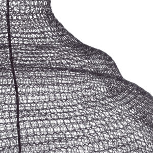 GloboStar® KENTUCKY 01887 Vintage Κρεμαστό Φωτιστικό Οροφής Μονόφωτο 1 x E27 AC220-240V IP20 – Φ90 x Υ110cm – Σκούρο Καφέ Μεταλλικό Πλέγμα