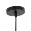 GloboStar® KENTUCKY 01896 Vintage Κρεμαστό Φωτιστικό Οροφής Μονόφωτο 1 x E27 AC220-240V IP20 – Φ40 x Υ70cm – Σκούρο Καφέ Μεταλλικό Πλέγμα