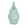 GloboStar® KENTUCKY 01897 Vintage Κρεμαστό Φωτιστικό Οροφής Μονόφωτο 1 x E27 AC220-240V IP20 – Φ40 x Υ70cm – Τιρκουάζ Μεταλλικό Πλέγμα