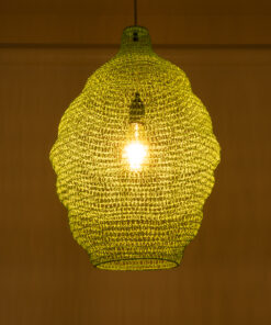 GloboStar® KENTUCKY 01900 Vintage Κρεμαστό Φωτιστικό Οροφής Μονόφωτο 1 x E27 AC220-240V IP20 – Φ40 x Υ60cm – Τιρκουάζ Μεταλλικό Πλέγμα