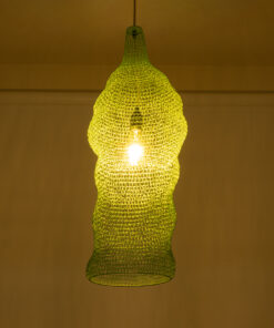 GloboStar® KENTUCKY 01906 Vintage Κρεμαστό Φωτιστικό Οροφής Μονόφωτο 1 x E27 AC220-240V IP20 – Φ30 x Υ80cm – Τιρκουάζ Μεταλλικό Πλέγμα