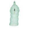 GloboStar® KENTUCKY 01906 Vintage Κρεμαστό Φωτιστικό Οροφής Μονόφωτο 1 x E27 AC220-240V IP20 – Φ30 x Υ80cm – Τιρκουάζ Μεταλλικό Πλέγμα