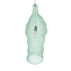GloboStar® KENTUCKY 01906 Vintage Κρεμαστό Φωτιστικό Οροφής Μονόφωτο 1 x E27 AC220-240V IP20 – Φ30 x Υ80cm – Τιρκουάζ Μεταλλικό Πλέγμα