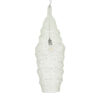 GloboStar® KENTUCKY 01907 Vintage Κρεμαστό Φωτιστικό Οροφής Μονόφωτο 1 x E27 AC220-240V IP20 – Φ30 x Υ105cm – Μπεζ Εκρού Μεταλλικό Πλέγμα