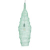 GloboStar® KENTUCKY 01909 Vintage Κρεμαστό Φωτιστικό Οροφής Μονόφωτο 1 x E27 AC220-240V IP20 – Φ30 x Υ105cm – Τιρκουάζ Μεταλλικό Πλέγμα