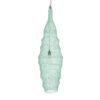 GloboStar® KENTUCKY 01909 Vintage Κρεμαστό Φωτιστικό Οροφής Μονόφωτο 1 x E27 AC220-240V IP20 – Φ30 x Υ105cm – Τιρκουάζ Μεταλλικό Πλέγμα