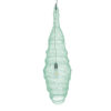 GloboStar® KENTUCKY 01909 Vintage Κρεμαστό Φωτιστικό Οροφής Μονόφωτο 1 x E27 AC220-240V IP20 – Φ30 x Υ105cm – Τιρκουάζ Μεταλλικό Πλέγμα