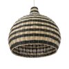 GloboStar® JAMAICA 01954 Boho Κρεμαστό Φωτιστικό Οροφής Μονόφωτο 1 x E27 AC220-240V IP20 – Φ40 x Υ37cm – Μπεζ – Χακί Ξύλινο Πλέγμα Καμπάνα – 5 Χρόνια Εγγύηση