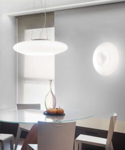 IDEAL LUX Πλαφονιέρα Οροφής και Τοίχου GLORY 2xE27 Λευκού Χρώματος – 101132