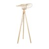 GloboStar® POPPY 01987 Boho Επιδαπέδιο Φωτιστικό Μονόφωτο 1 x E27 IP20 Μπεζ Ξύλο – Μ58 x Π58 x Υ138cm