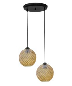 Κρεμαστό φωτιστικό ανισόπεδο 5010/2 BL-MELI ΓΥΑΛΙΝΟ Heronia – 02-0288