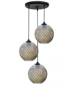 Κρεμαστό φωτιστικό ανισόπεδο 5010/3 BL-FUME ΓΥΑΛΙΝΟ Heronia – 02-0361