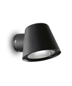 IDEAL LUX Απλίκα Τοίχου Βεράντας GAS 1xGU10 IP43 Μαύρου Χρώματος – 020228