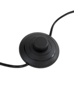 GloboStar® MINDELO 02034 Μοντέρνο Επιδαπέδιο Φωτιστικό Μονόφωτο 2 x E27 AC220-240V IP20 – Μ40 x Π24 x Υ175cm – Μαύρο Μεταλλικό Σώμα με Μπεζ Ξύλινη Βάση – 5 Χρόνια Εγγύηση