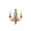 IDEAL LUX Απλίκα Τοίχου FIRENZE 2xE14 Χρυσού Χρώματος – 020846