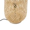 GloboStar® MAMIZU 02109 Boho Επιδαπέδιο Φωτιστικό Μονόφωτο 1 x E27 AC220-240V IP20 – Φ28 x Υ93cm – Μπεζ Ξύλινο Μπαμπού Πλέγμα – 5 Χρόνια Εγγύηση