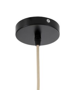 GloboStar® ECUADOR 02119 Boho Κρεμαστό Φωτιστικό Οροφής Μονόφωτο 1 x E27 AC220-240V IP20 – Φ15 x Υ35cm – Μπεζ Seagrass – Φύκι Πλέγμα Καμπάνα – 5 Χρόνια Εγγύηση