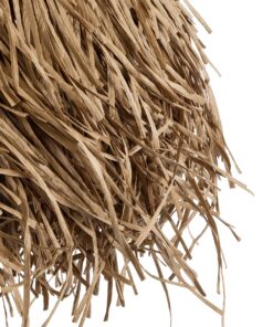 GloboStar® GUADELOUPE 02157 Boho Κρεμαστό Φωτιστικό Οροφής Μονόφωτο 1 x E27 AC220-240V IP20 – Φ50 x Υ40cm – Μπεζ Φυσική Ράφια Νήμα Πλέγμα Καμπάνα – 5 Χρόνια Εγγύηση