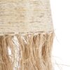 GloboStar® AREMBEPE 02178 Boho Κρεμαστό Φωτιστικό Οροφής Μονόφωτο 1 x E27 AC220-240V IP20 – Φ34 x Υ70cm – Μπεζ Φυσική Ράφια Νήμα Πλέγμα Καμπάνα – 5 Χρόνια Εγγύηση